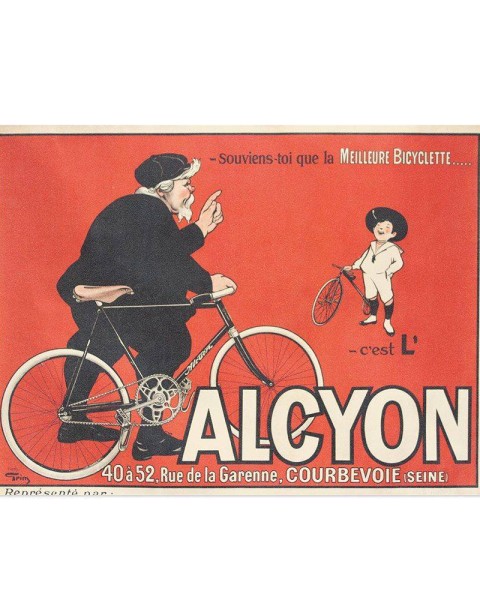 Hattan Art Poster Souviens-Toi Que La Meilleure Bicyclette... / HP-00095