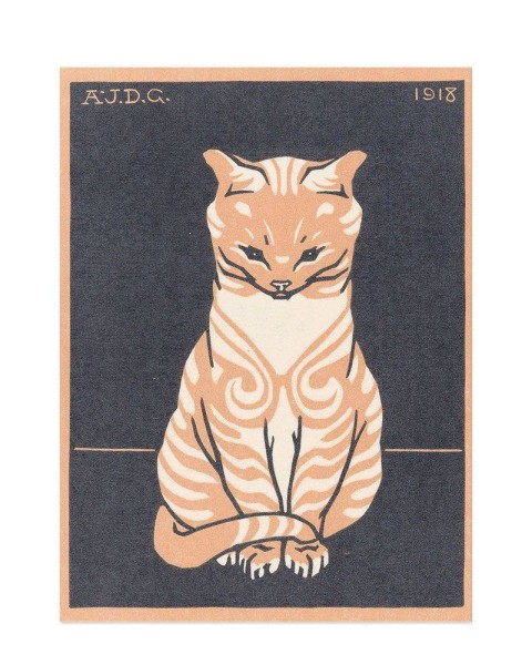 Hattan Art Poster Zittende kat / HP-00099