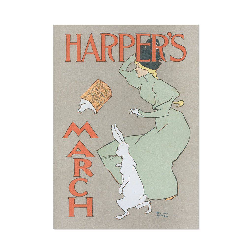 Hattan Art Poster Harper's Magazine March / HP-00105
