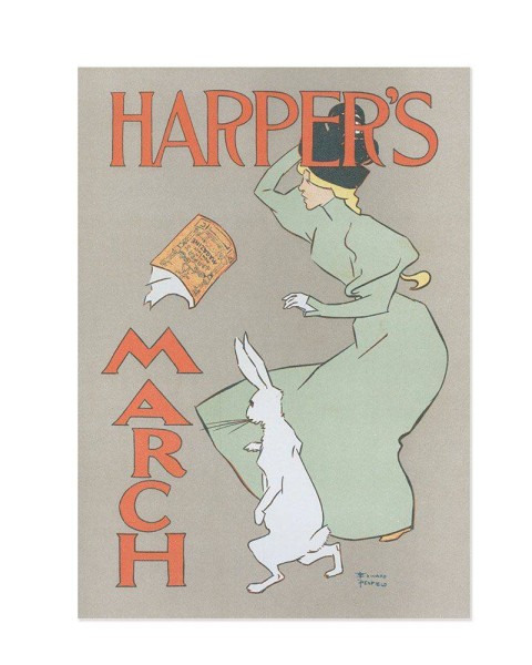 Hattan Art Poster Harper's Magazine March / HP-00105