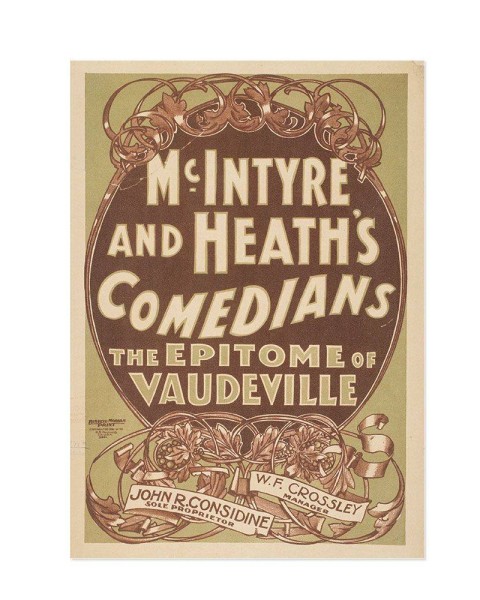 Hattan Art Poster Comedians The Epitome of Vaudeville / HP-00118