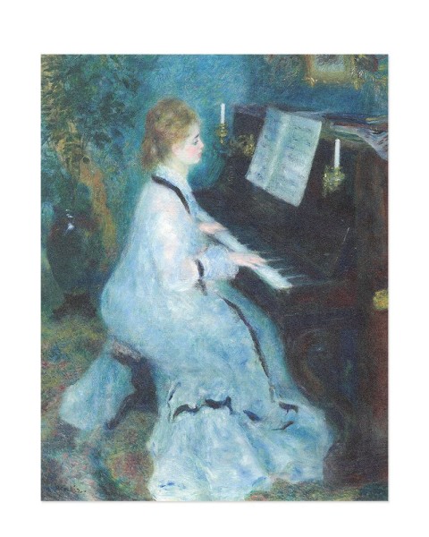 Hattan Art Poster Renoir Woman at the Piano / HP-00137