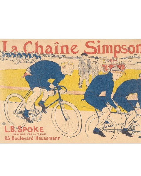 Hattan Art Poster Lautrec The Simpson Chain / HP-00148
