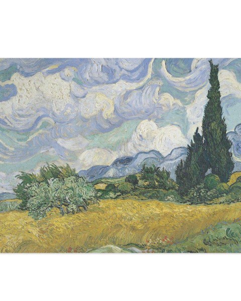 Hattan Art Poster Van Gogh Wheat Field with Cypresses / HP-00179
