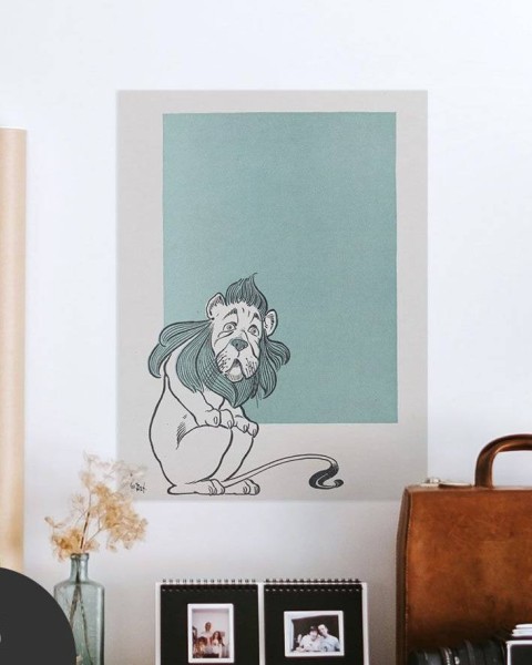 Hattan Art Poster The Cowardly Lion / HP-00028
