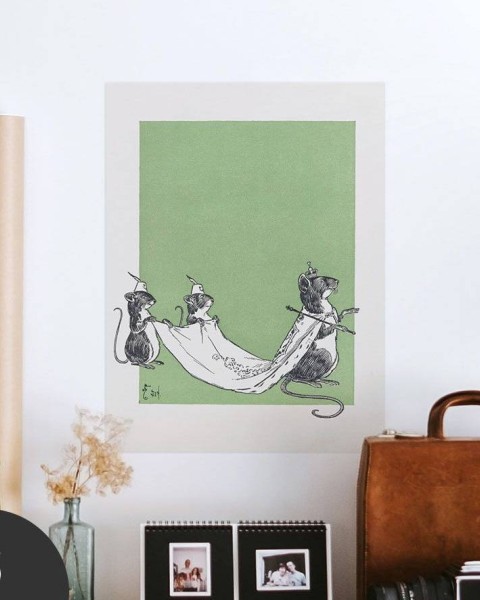 Hattan Art Poster The Queen of The Field Mice / HP-00029