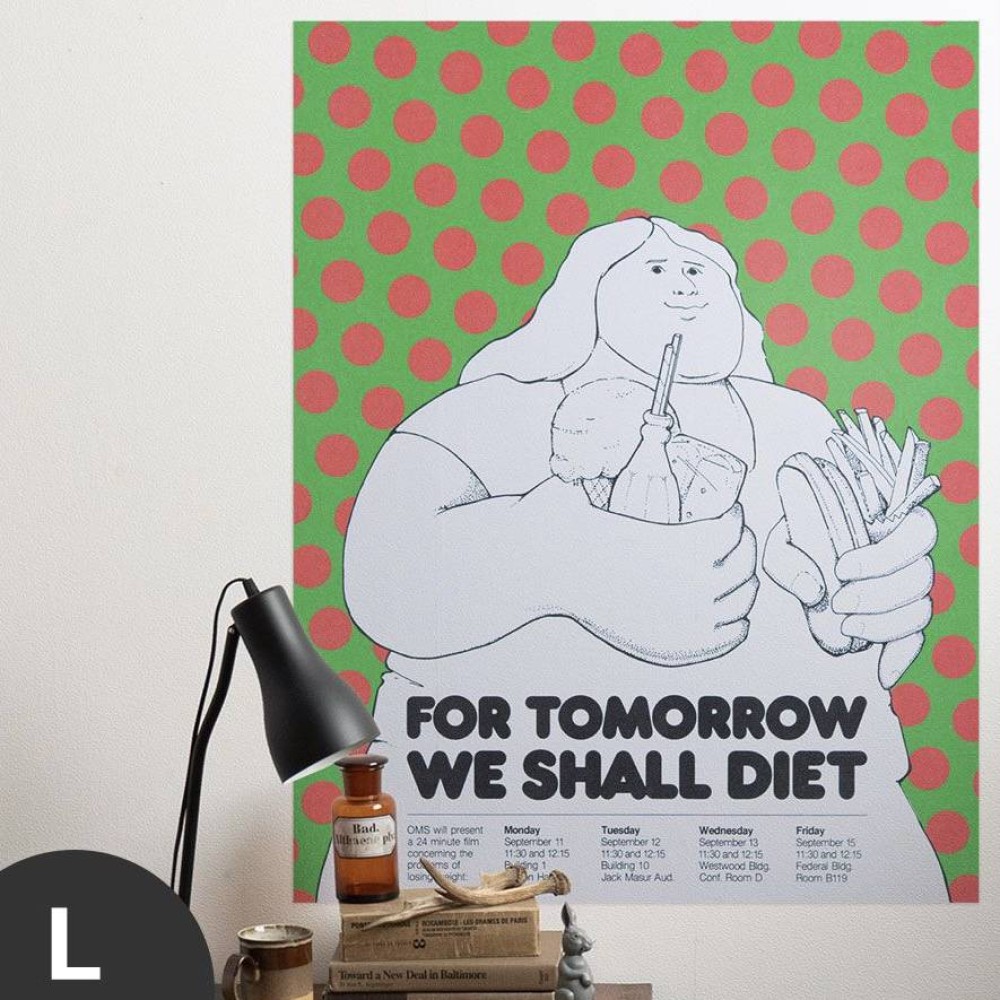 Hattan Art Poster For Tomorrow We Shall Diet / HP-00081
