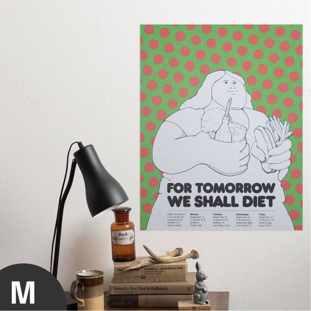 Hattan Art Poster For Tomorrow We Shall Diet / HP-00081