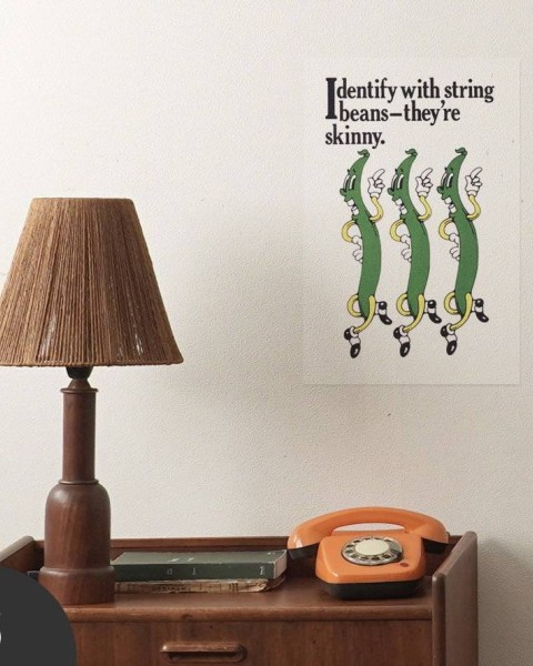 Hattan Art Poster Identify with string beans / HP-00082