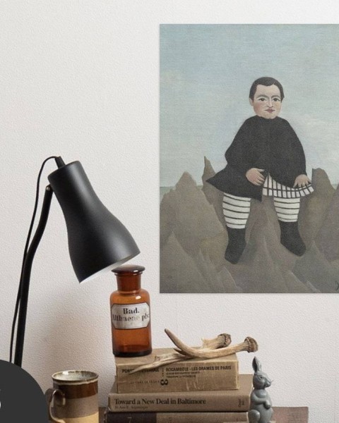 Hattan Art Poster Boy on The Rocks / HP-00149