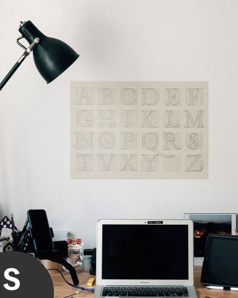 Hattan Art Poster Alphabet After Serlio / HP-00001 