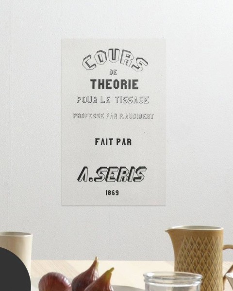 Hattan Art Poster Cours de Théorie pour la Tissage / HP-00007