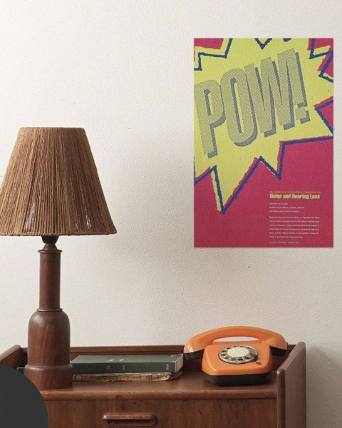 Hattan Art Poster Noise and Hearing Loss / HP-00084