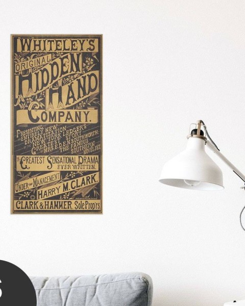 Hattan Art Poster Whiteley’s Original Hidden Hand Company / HP-00119