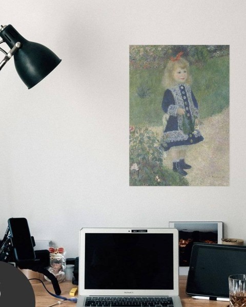 Hattan Art Poster A Girl with a Watering Can / HP-00138