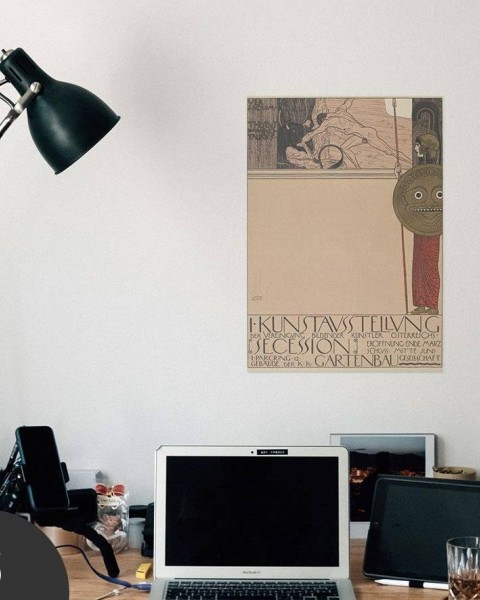 Hattan Art Poster Plakat der 1. Ausstellung der Secession / HP-00153