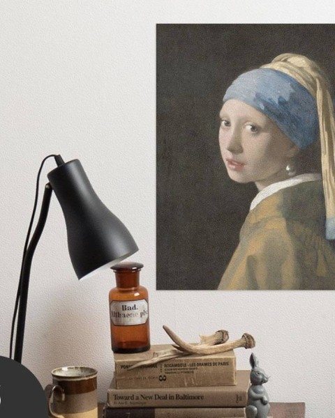 Hattan Art Poster Vermeer Girl with a Pearl Earring / HP-00165