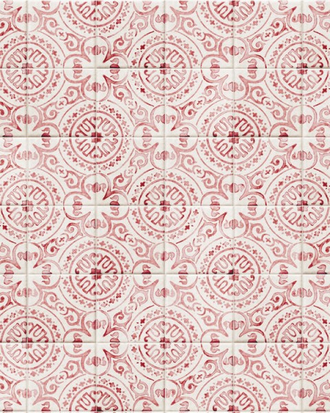 [Hatte Me] REMOVABLE AND REUSABLE WALLPAPER REMAKE SHEET-ANTIQUE TILE PATTERN (65cm x 3m) / ATHO-02