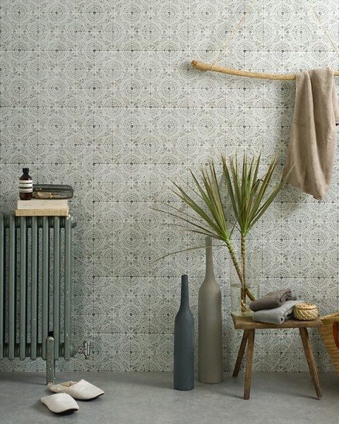 [Hatte Me] REMOVABLE AND REUSABLE WALLPAPER REMAKE SHEET-ANTIQUE TILE PATTERN (65cm x 3m) / ATHO-03