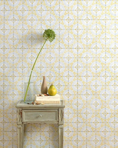 [Hatte Me] REMOVABLE AND REUSABLE WALLPAPER REMAKE SHEET-ANTIQUE TILE PATTERN (65cm x 2.6m) ATKK-02