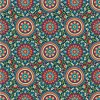 [Hatte Me] REMOVABLE AND REUSABLE WALLPAPER REMAKE SHEET-BOHO PATTERN (65cm x 3m) / BOHO-A1m Blue mini