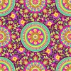 [Hatte Me] REMOVABLE AND REUSABLE WALLPAPER REMAKE SHEET-BOHO PATTERN (65cm x 3m) / BOHO-A3 Purple