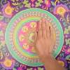 [Hatte Me] REMOVABLE AND REUSABLE WALLPAPER REMAKE SHEET-BOHO PATTERN (65cm x 3m) / BOHO-A3 Purple