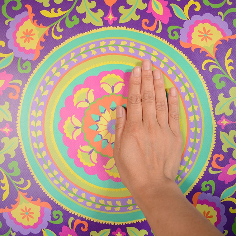 [Hatte Me] REMOVABLE AND REUSABLE WALLPAPER REMAKE SHEET-BOHO PATTERN (65cm x 3m) / BOHO-A3 Purple