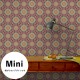 [Hatte Me] REMOVABLE AND REUSABLE WALLPAPER REMAKE SHEET-BOHO PATTERN (65cm x 3m) / BOHO-A3 Purple