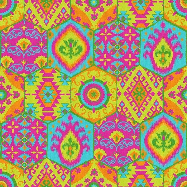 [Hatte Me] REMOVABLE AND REUSABLE WALLPAPER REMAKE SHEET-BOHO PATTERN (65cm x 3m) BOHO-B1 Green Pink