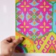 [Hatte Me] REMOVABLE AND REUSABLE WALLPAPER REMAKE SHEET-BOHO PATTERN (65cm x 3m) BOHO-B1 Green Pink