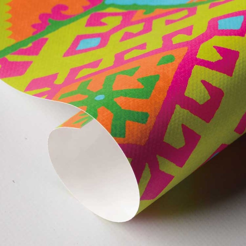 [Hatte Me] REMOVABLE AND REUSABLE WALLPAPER REMAKE SHEET-BOHO PATTERN (65cm x 3m) BOHO-B1 Green Pink