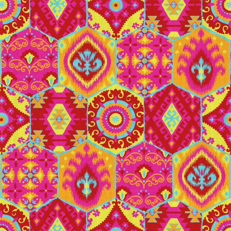 [Hatte Me] REMOVABLE AND REUSABLE WALLPAPER REMAKE SHEET-BOHO PATTERN (65cm x 3m) / BOHO-B2 Pink