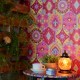 [Hatte Me] REMOVABLE AND REUSABLE WALLPAPER REMAKE SHEET-BOHO PATTERN (65cm x 3m) / BOHO-B2 Pink