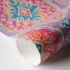 [Hatte Me] REMOVABLE AND REUSABLE WALLPAPER REMAKE SHEET-BOHO PATTERN (65cm x 3m) BOHO-C4 Purple