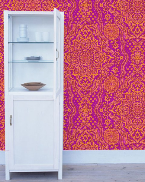 [Hatte Me] REMOVABLE AND REUSABLE WALLPAPER REMAKE SHEET-BOHO PATTERN (65cm x 3m) BOHO-E2 