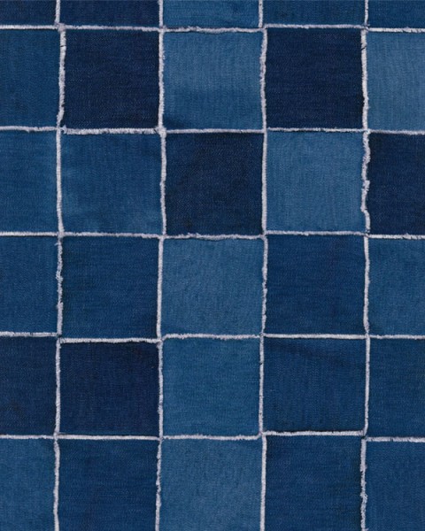 [Hatte Me] REMOVABLE AND REUSABLE WALLPAPER REMAKE SHEET-DENIM TILE PATTERN (65cm x 3m) / DNMT-02