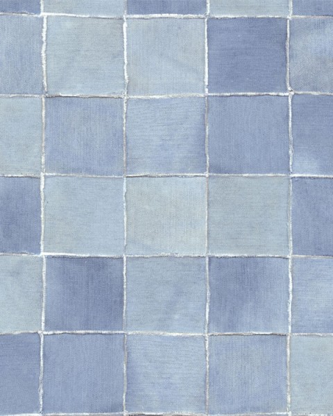[Hatte Me] REMOVABLE AND REUSABLE WALLPAPER REMAKE SHEET-DENIM TILE PATTERN (65cm x 3m) / DNMT-03