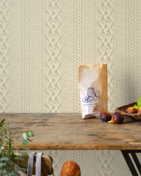 [Hatte Me] REMOVABLE AND REUSABLE WALLPAPER REMAKE SHEET-KNIT PATTERN (65cm x 3m) / KNIT-01