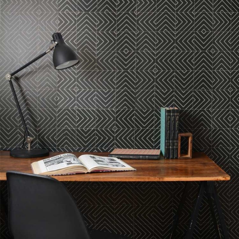 [Hatte Me] REMOVABLE AND REUSABLE WALLPAPER REMAKE SHEET-MONOCHROME TILE PATTERN (65cm x 3m) / MNCT-02