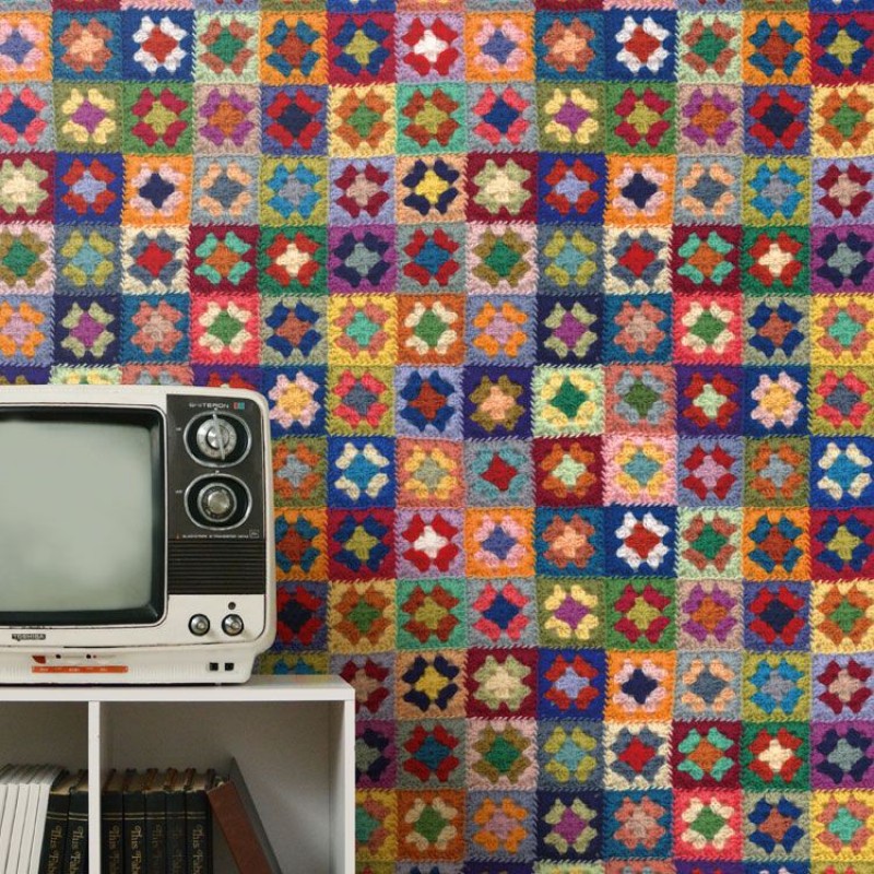 [Hatte Me] REMOVABLE AND REUSABLE WALLPAPER REMAKE SHEET-MOTIF CONNECTING PATTERN (65cm x 3m) / MOTI-01