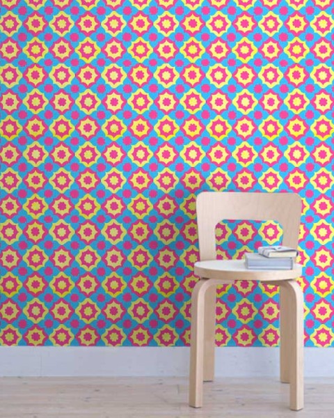 [Hatte Me] REMOVABLE AND REUSABLE WALLPAPER REMAKE SHEET-REPRINT VINTAGE PATTERN (65cm x 3m) / FKVT-A8