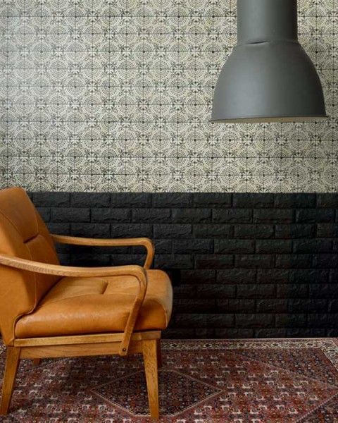 [Hatte Me] REMOVABLE AND REUSABLE WALLPAPER REMAKE SHEET-VINTAGE TILE PATTERN (65cm x 3m) / VTYK-01
