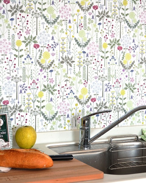 [Hatte Me] REMOVABLE AND REUSABLE WALLPAPER REMAKE SHEET-YUKARI SWEENEY DESIGN (65cm x 3m) / YSD-01