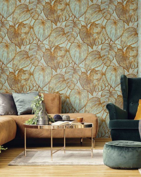 HOHENBERGER | 26943 | MONSTERA GOLD TEAL