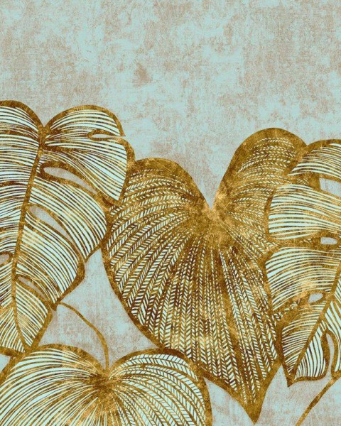HOHENBERGER | 26981 | MONSTERA TWIN WALL GOLD TEAL