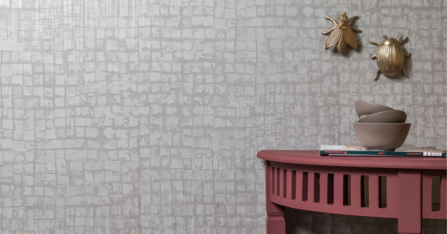 Grey Metallic Look of Wallpaper by Hohenberger