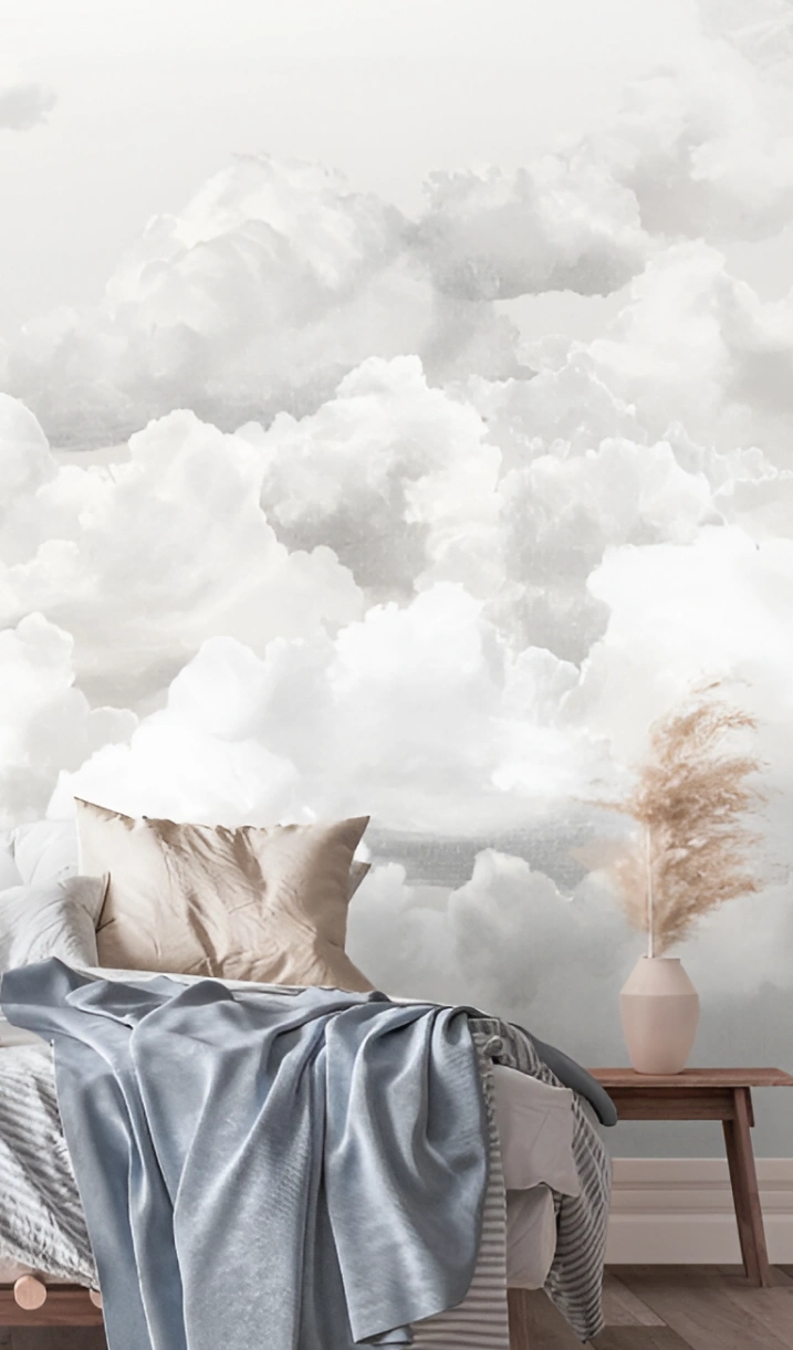 Soft Brown and Grey Cloud Wallpaper Hohenberger