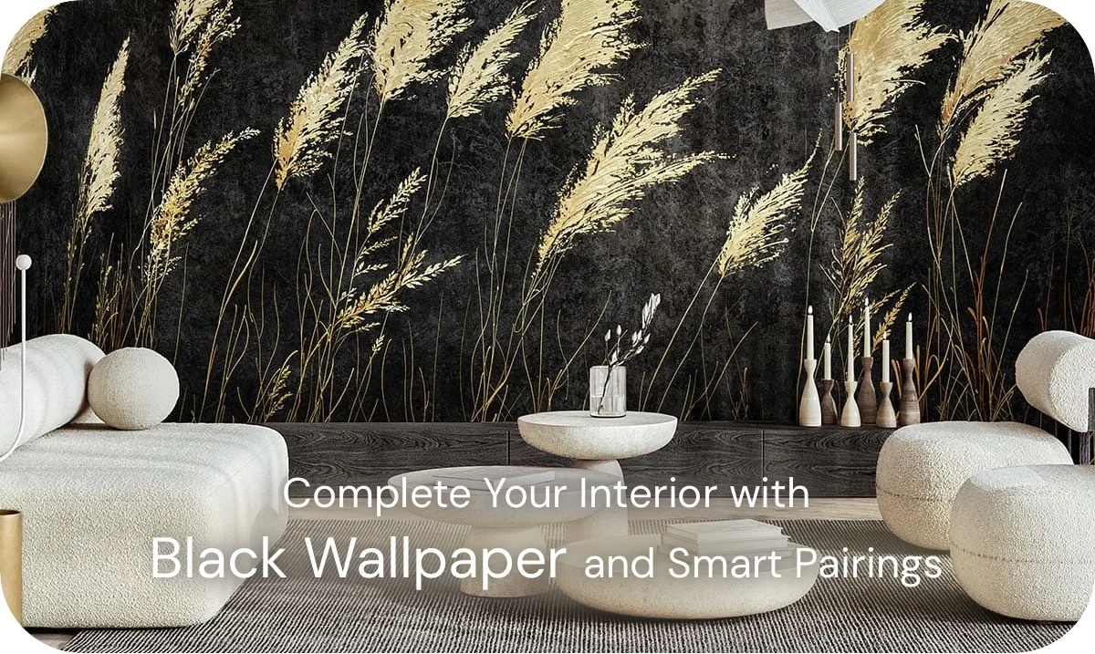 modern nature black wallpaper honpo