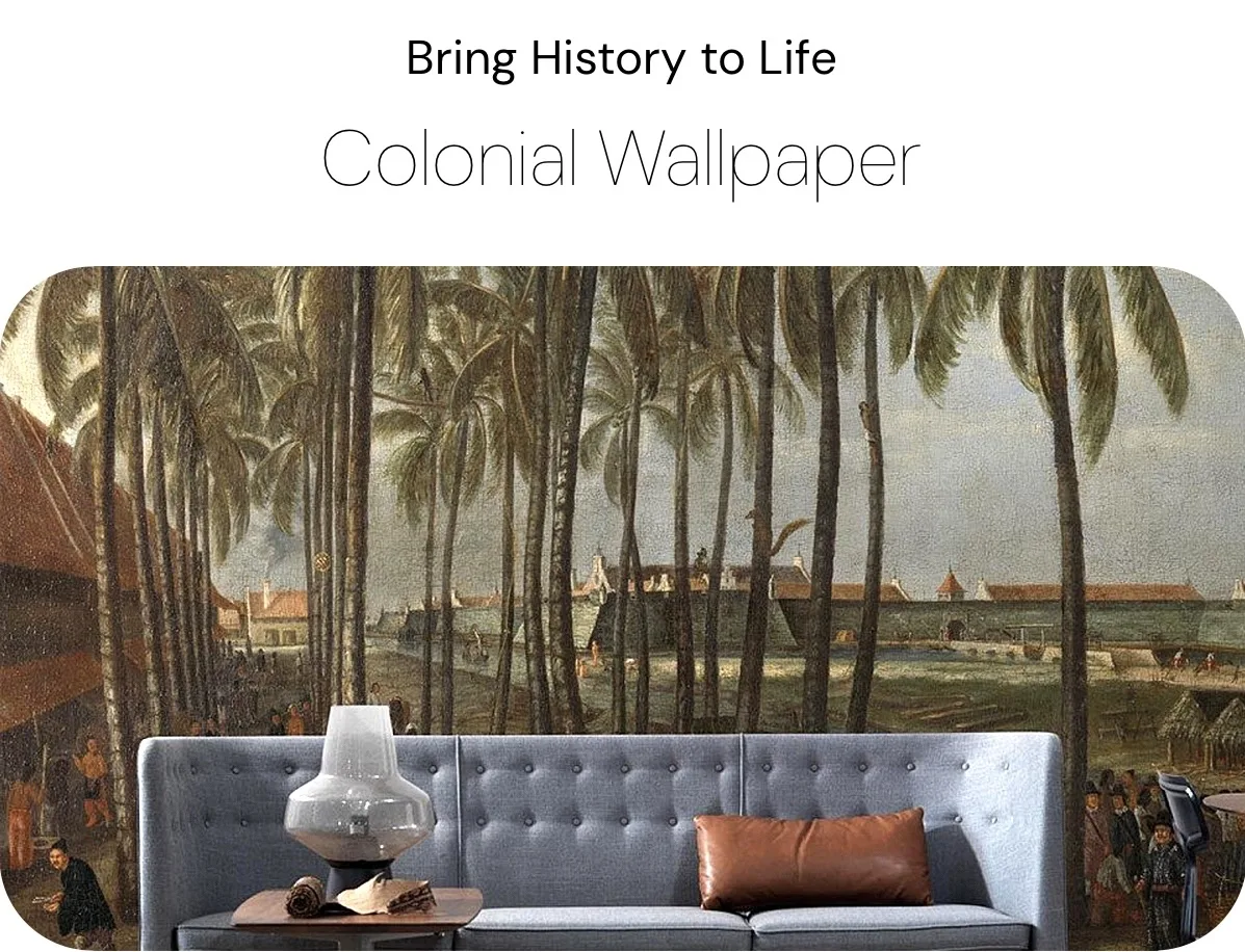 bring history with colonial wallpaper